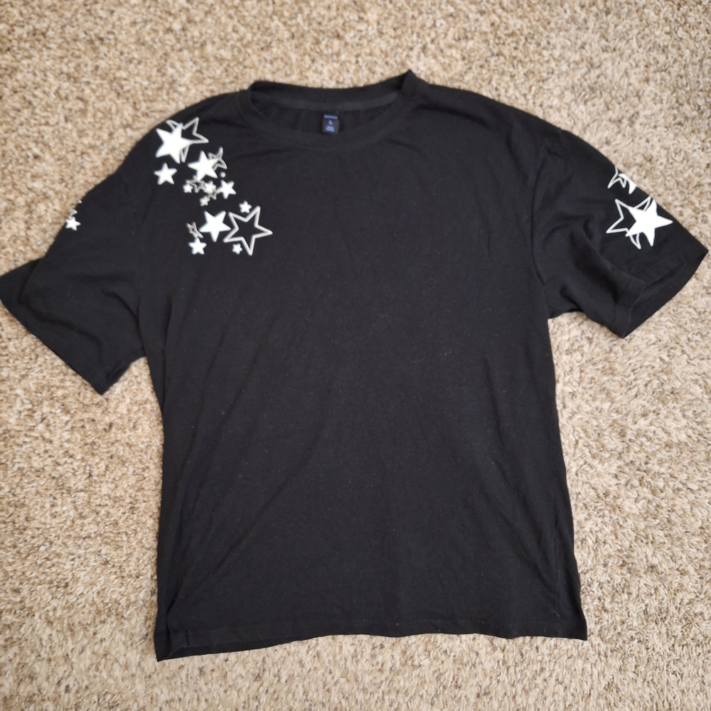 ROMWE Classic Black Star T-Shirt